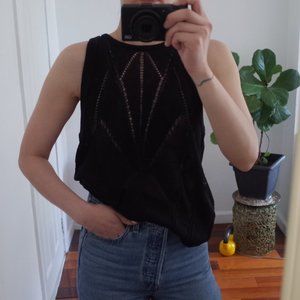 Helmut Lang Geometric Sweater Tank Size S